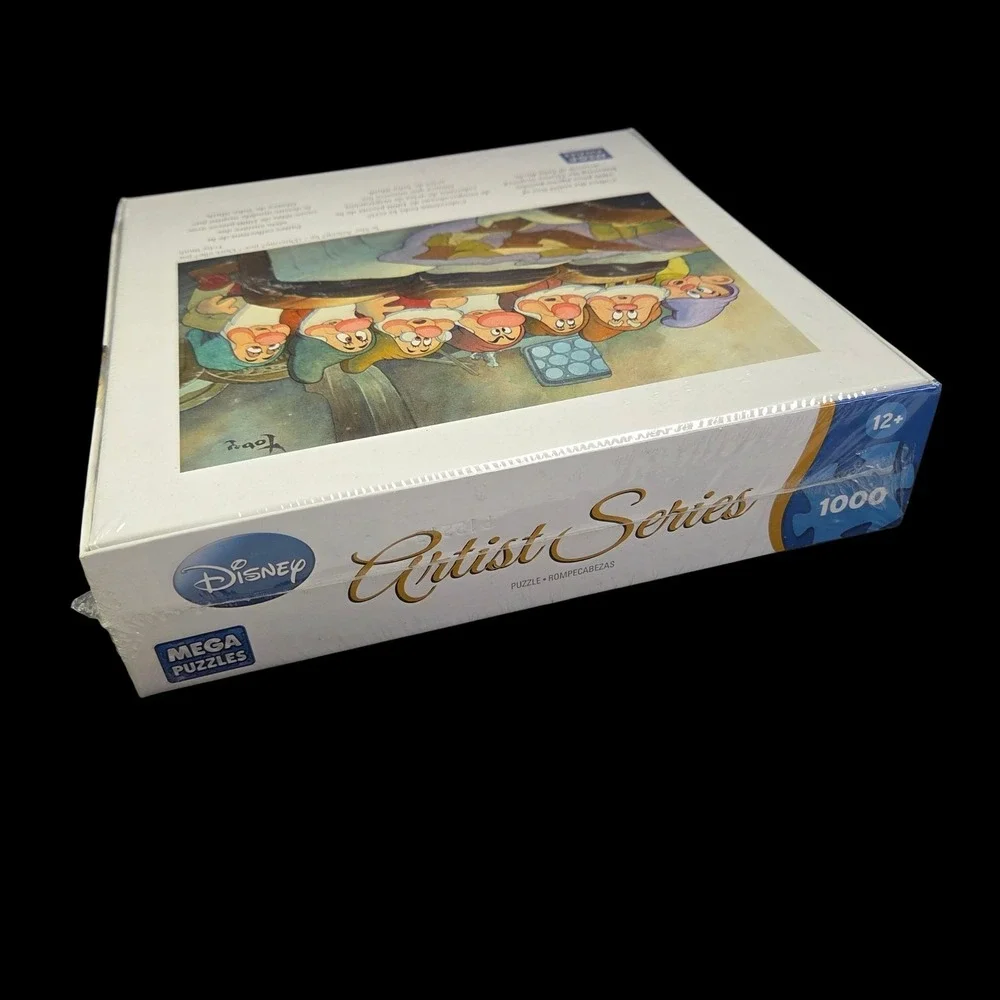 Disney Snow White Seven Dwarfs Puzzle 1000 Pc Toby Bluth Art Is She Asleep‎ New